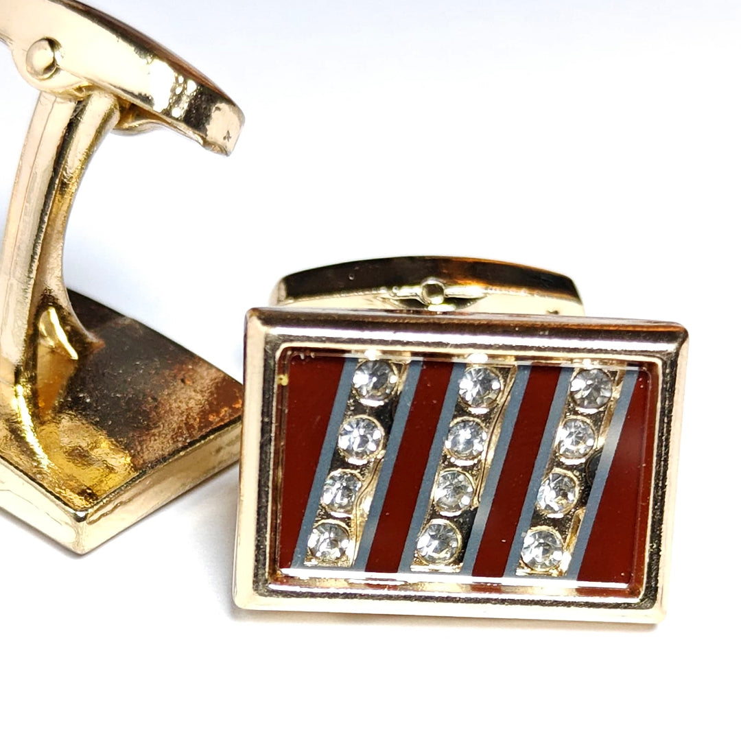Gold zircon Stone Premium Quality Cufflink for Men