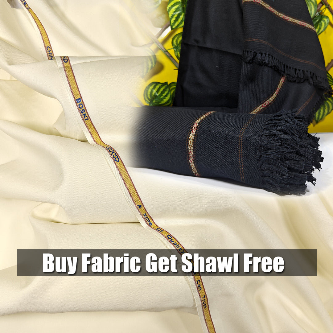 Buy Luxury Fabric suit for Tropical Seasson Get Winter Wool Shawl Free Gift